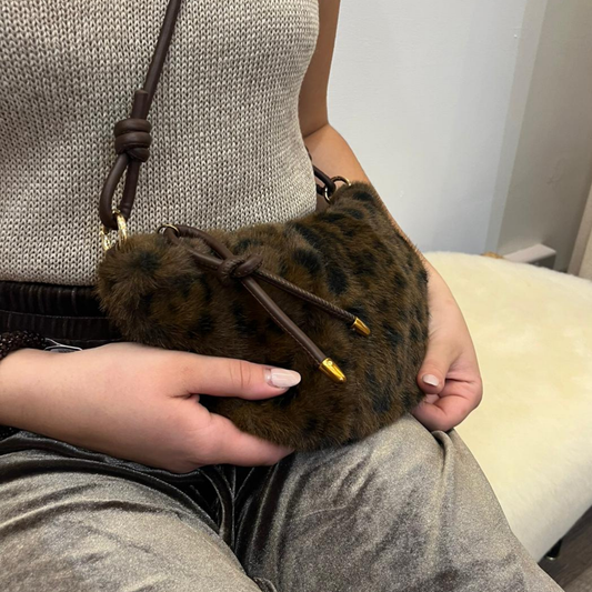 Faux Fur Bag - Leo