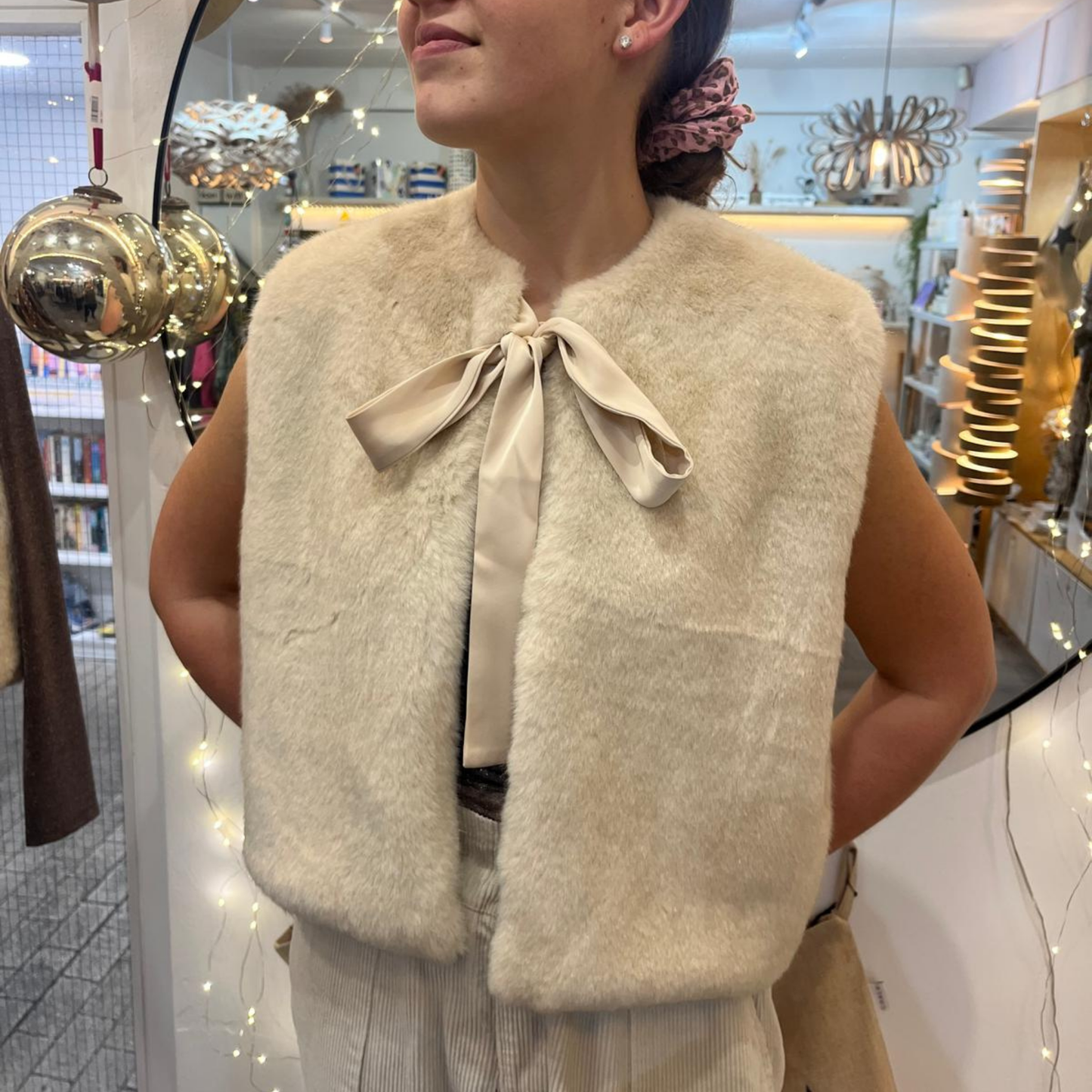 Felicity Gilet Jacket - Cream