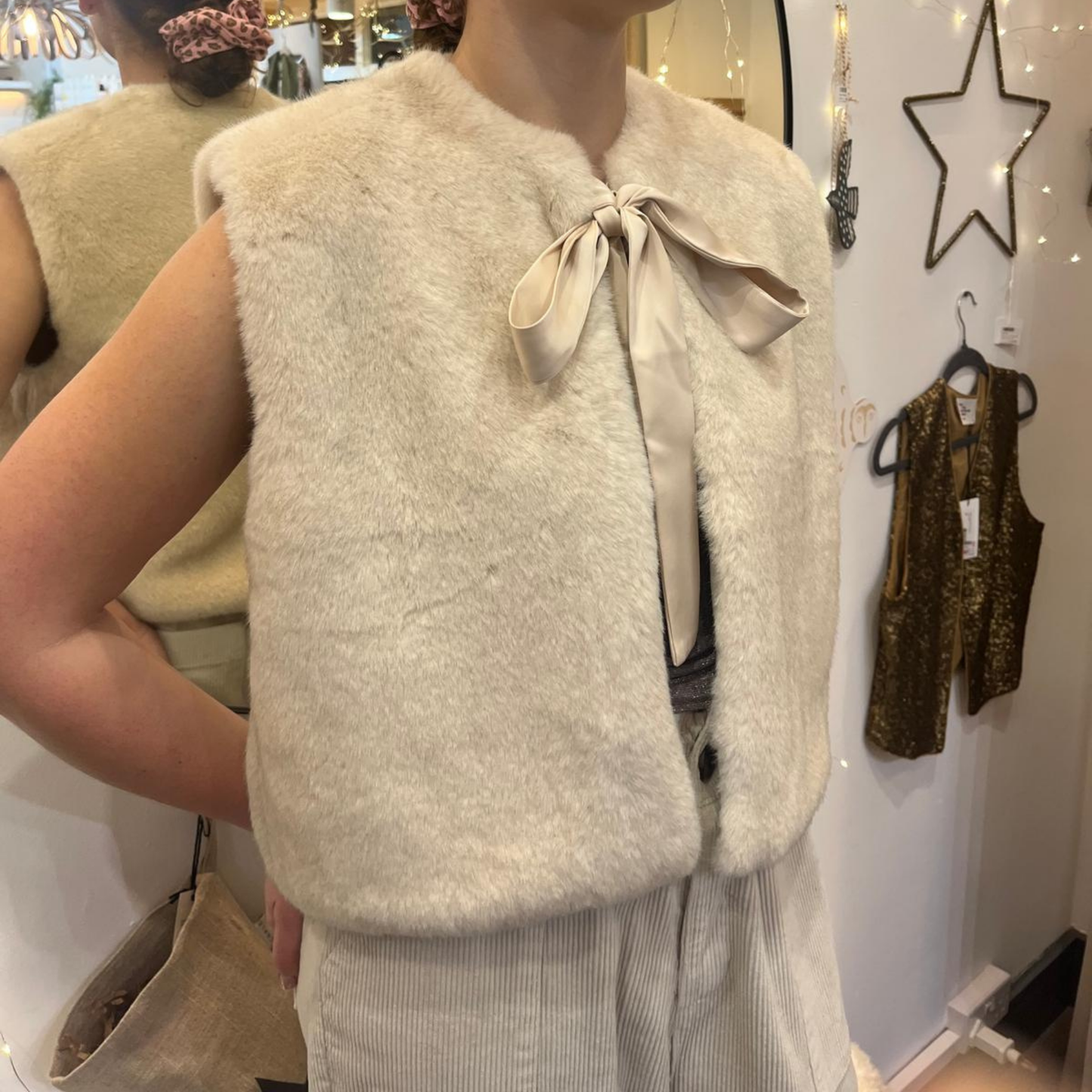 Felicity Gilet Jacket - Cream