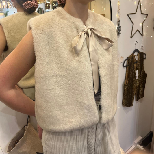 Felicity Gilet Jacket - Cream