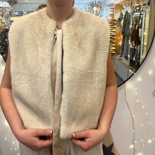 Felicity Gilet Jacket - Cream