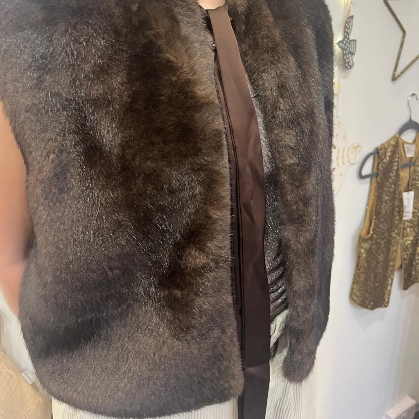 Felicity Gilet Jacket - Cappuccino