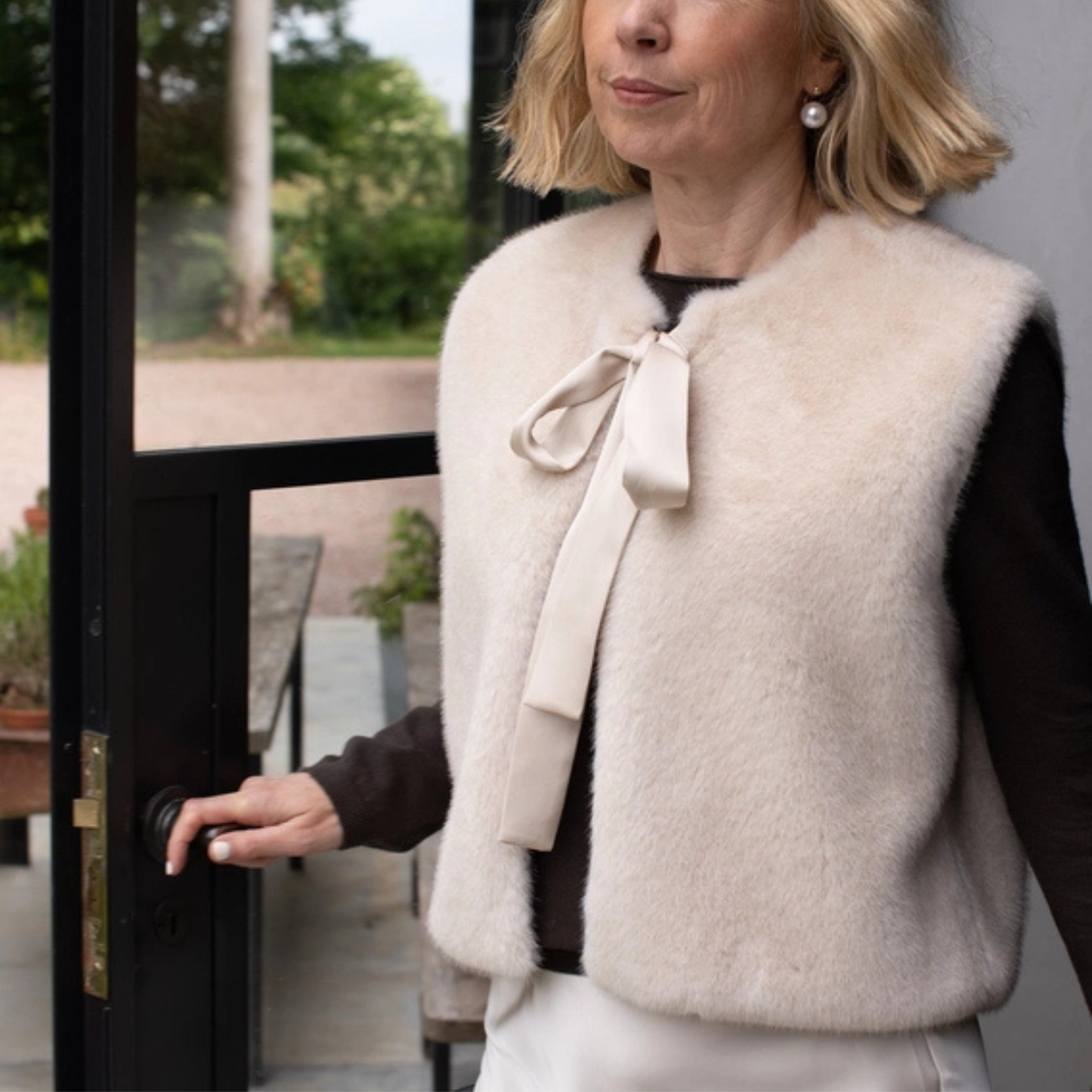 Felicity Gilet Jacket - Cream