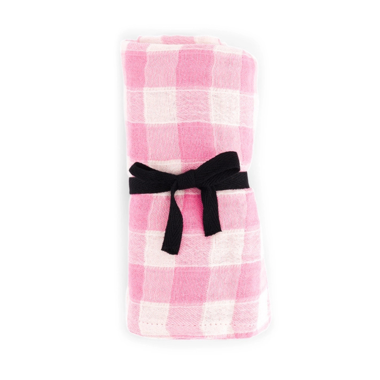 Square Scarf - Pink Gingham Check