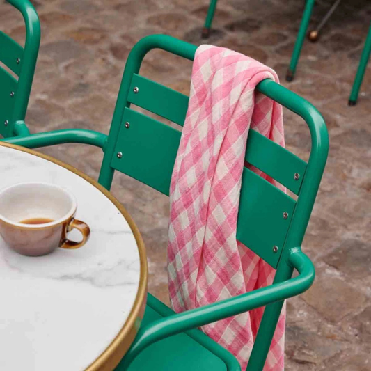 Square Scarf - Pink Gingham Check