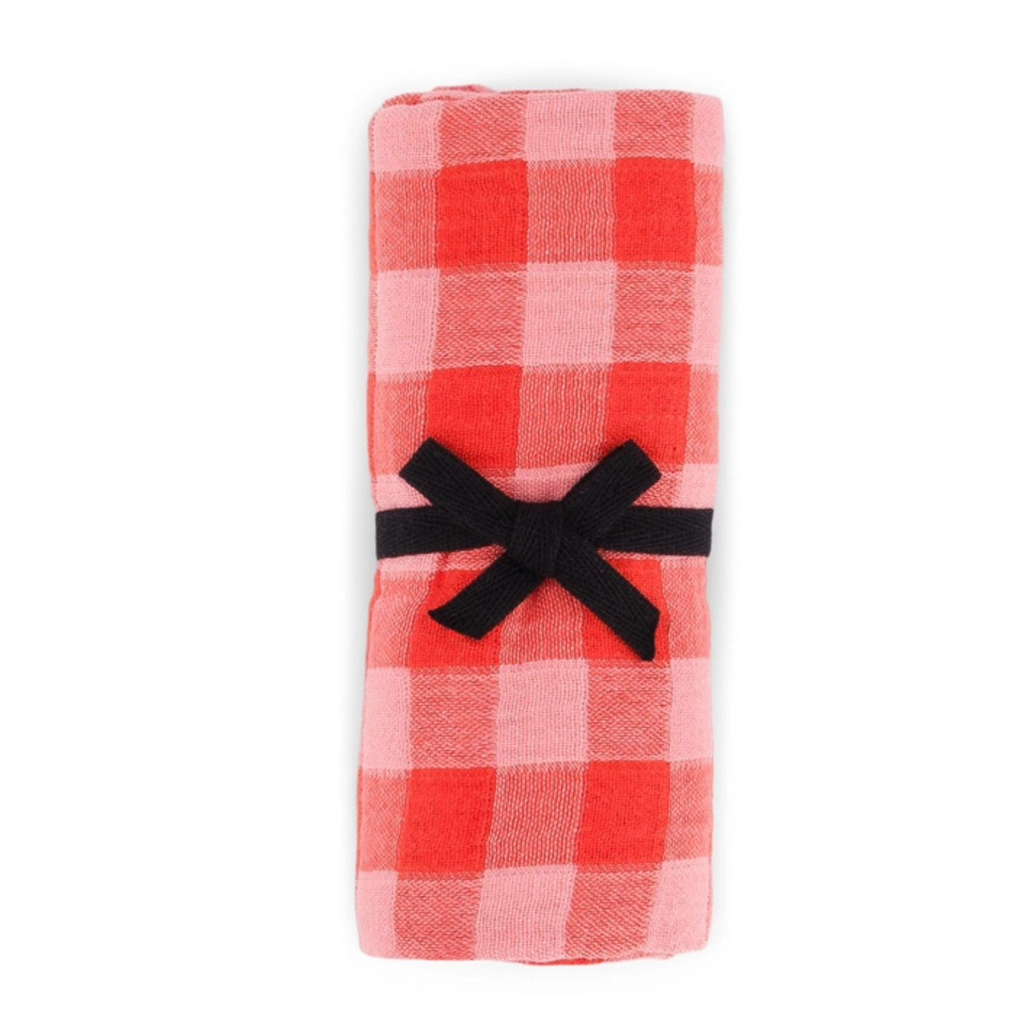 Square Scarf - Red and Pink Gingham Check