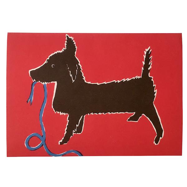 Greetings Card - Very Naughty Dog