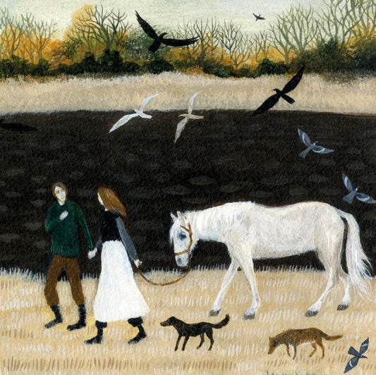 Greetings Card - Romance in a Field