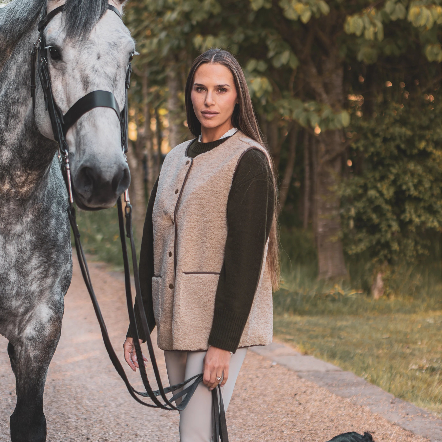 Abby Gilet - Oat