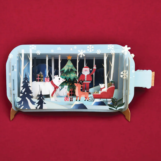 Pop Up Greetings Card - Father Christmas
