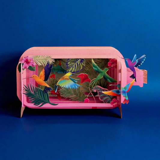 Pop Up Greetings Card - Hummingbirds