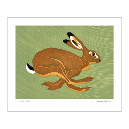 Art Angels Greetings Card - Hurry Hare