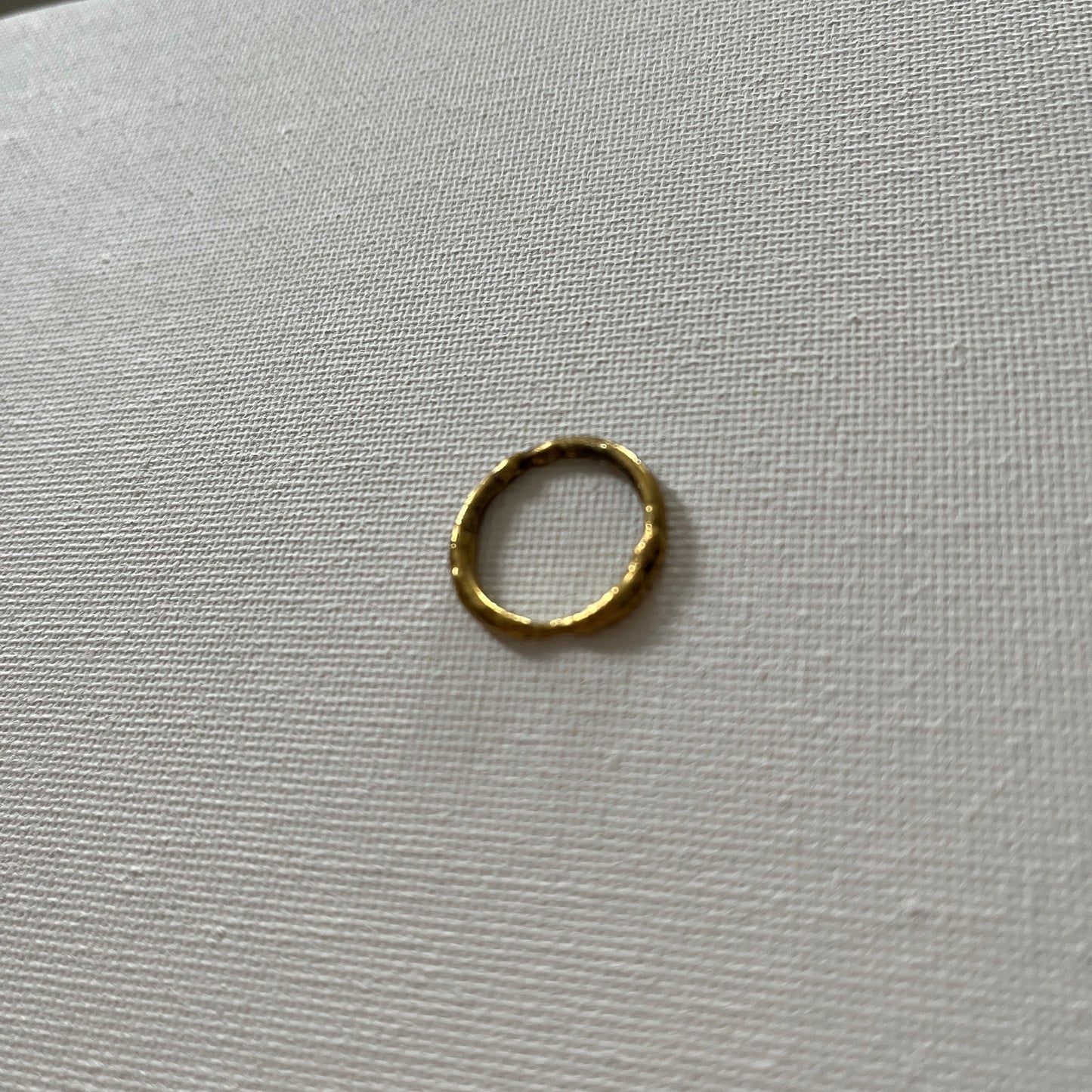 Textured Stacking Ring - Brass