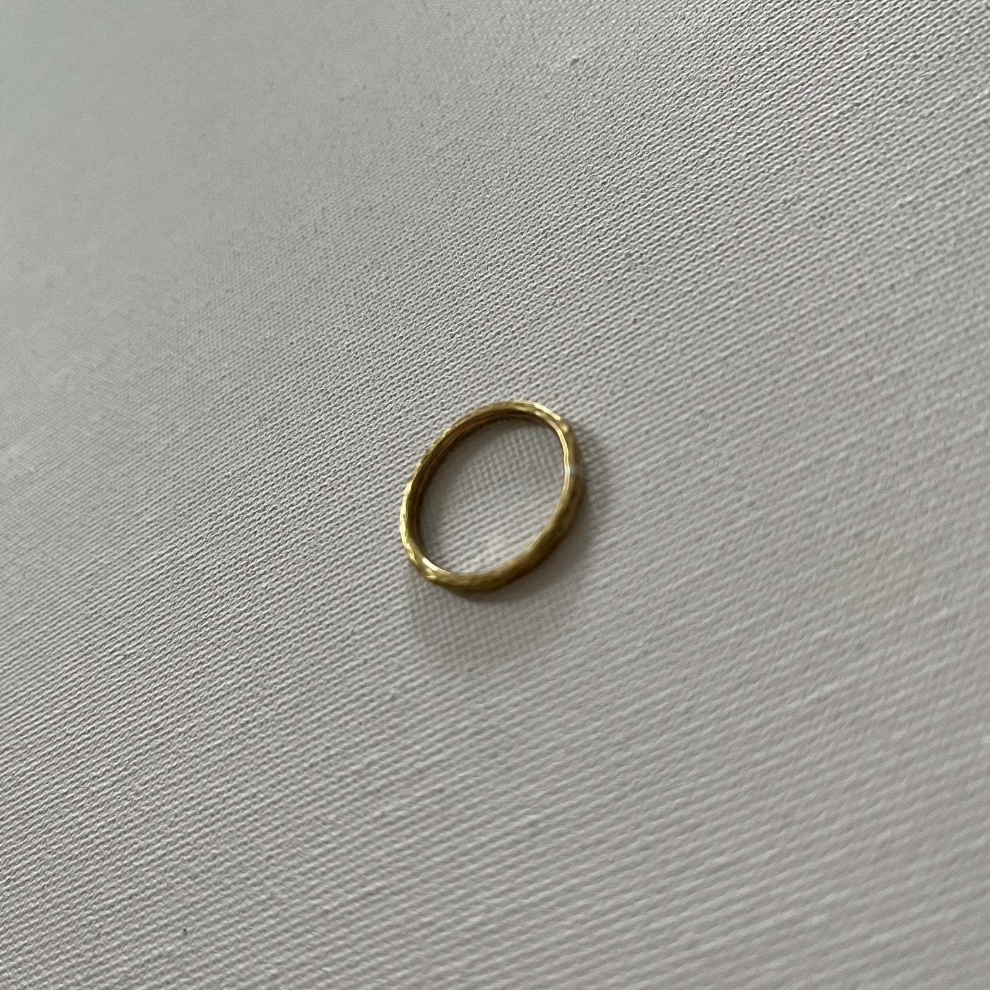 Textured Stacking Ring - Brass