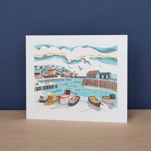 Greetings Card - Mevagissey Harbour