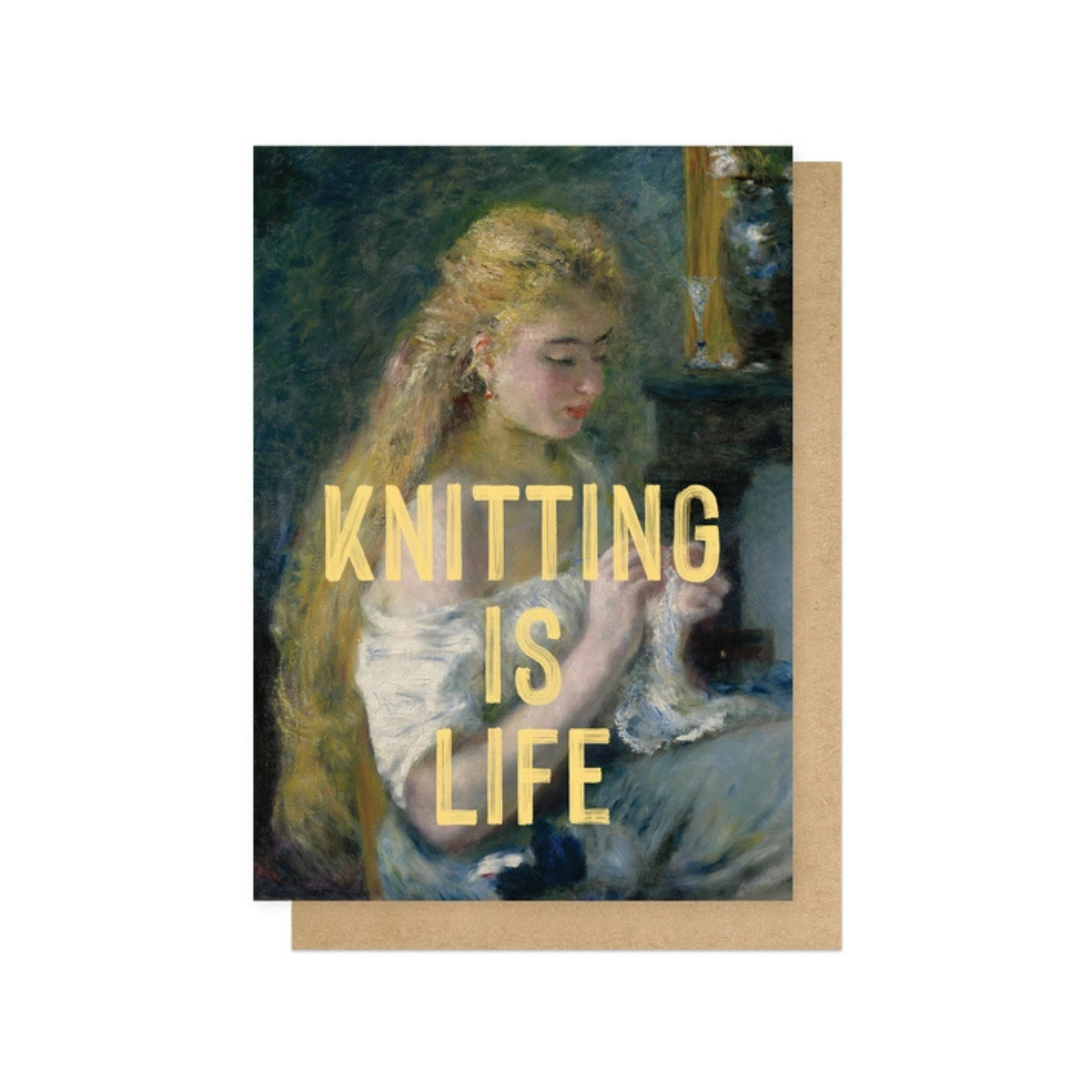 Greetings Card - Knitting is Life