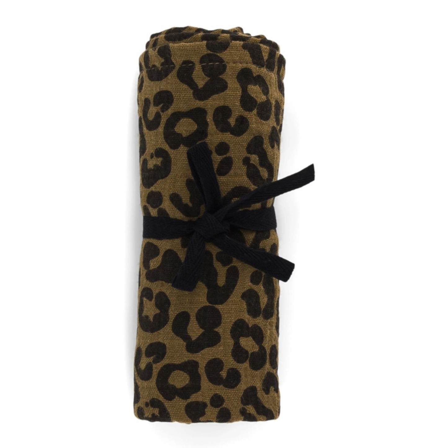 Square Scarf - Olive Green Leopard