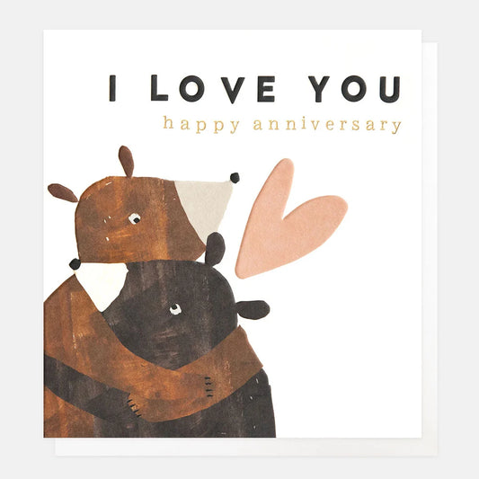Greetings Card - Happy Anniversary Bears