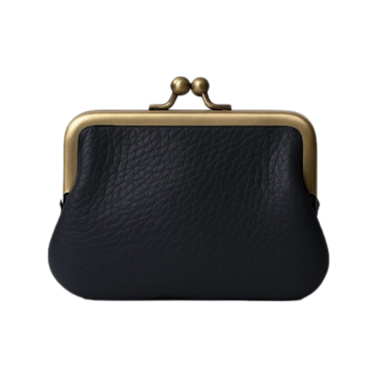 Leather Coin Purse - Black
