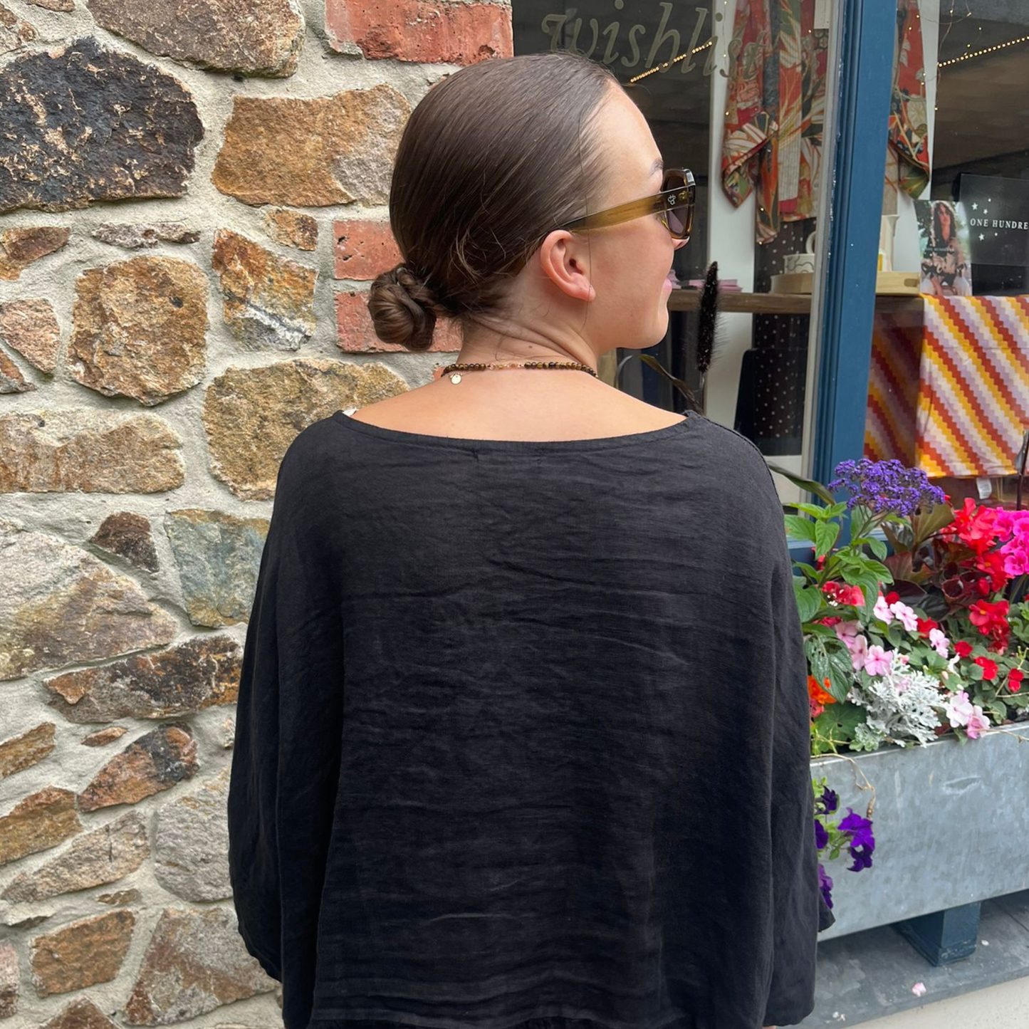 Linen Blouse - Black