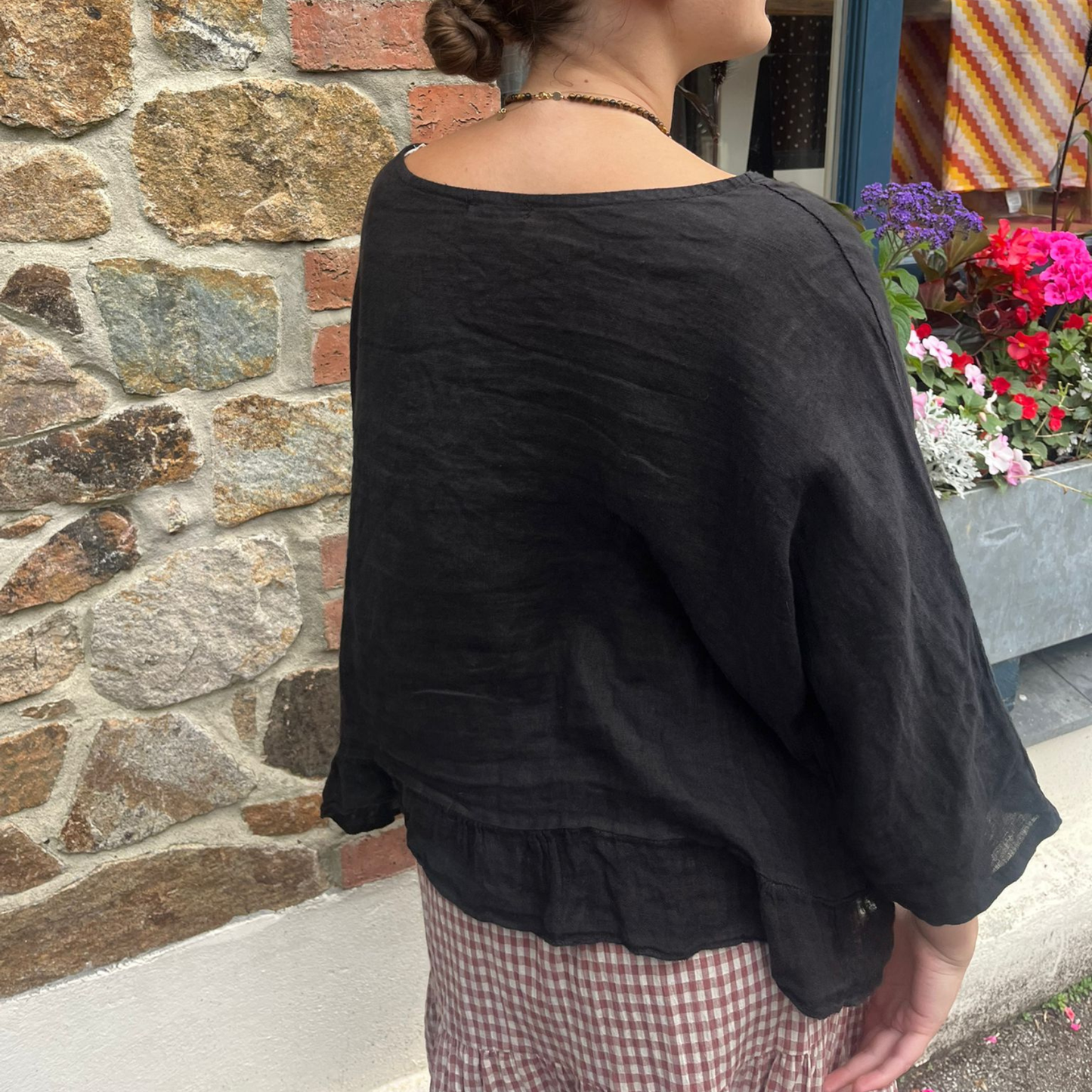 Linen Blouse - Black