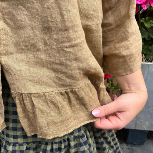 Linen Blouse - Tan