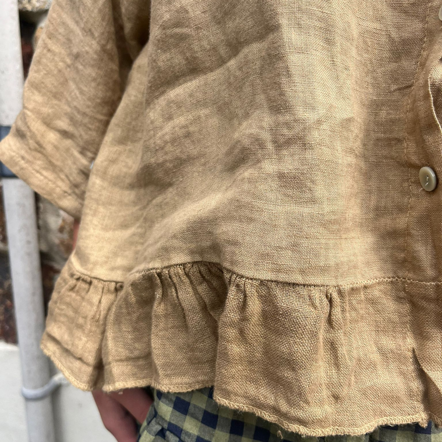 Linen Blouse - Tan