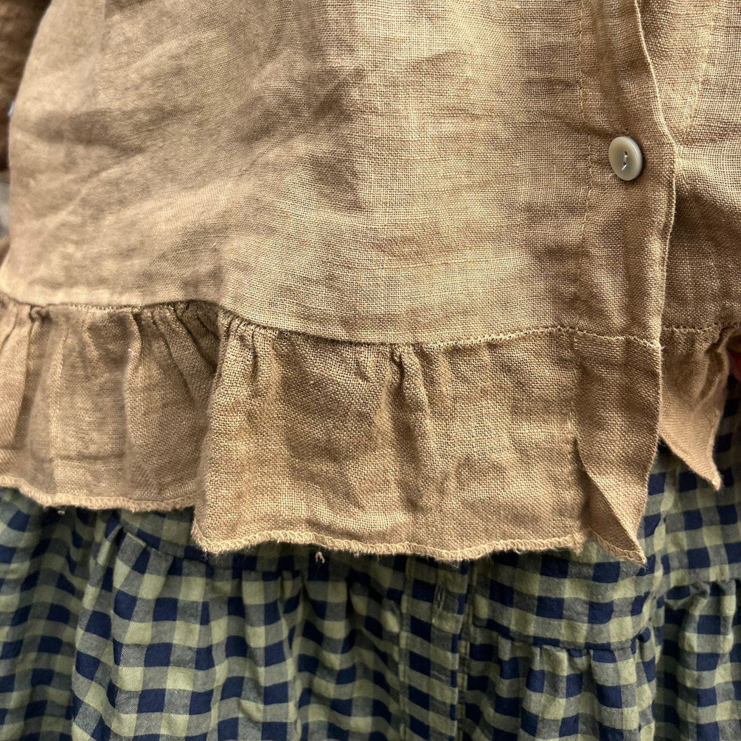 Linen Blouse - Tan