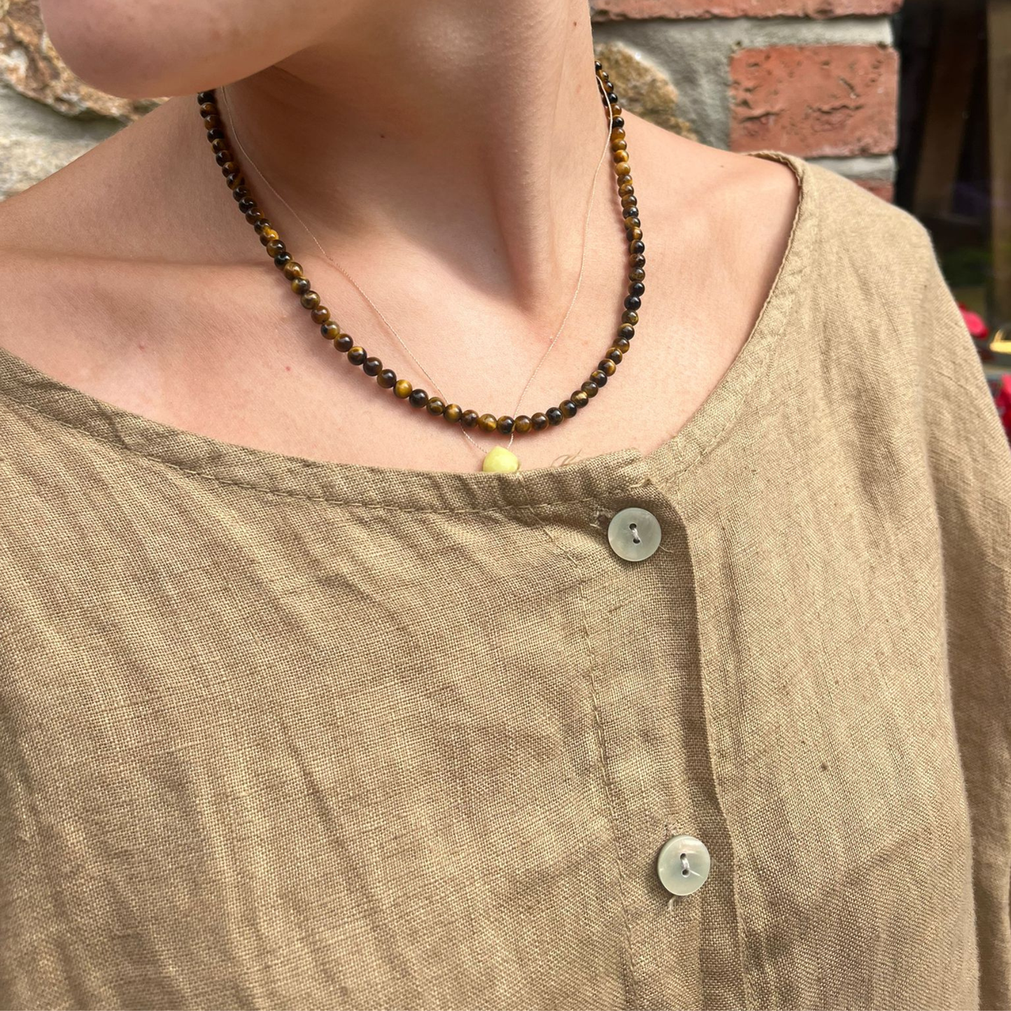 Linen Blouse - Tan