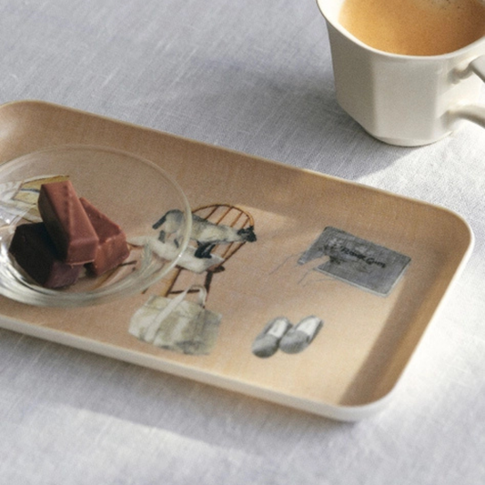 Linen Tray - Living with Cats
