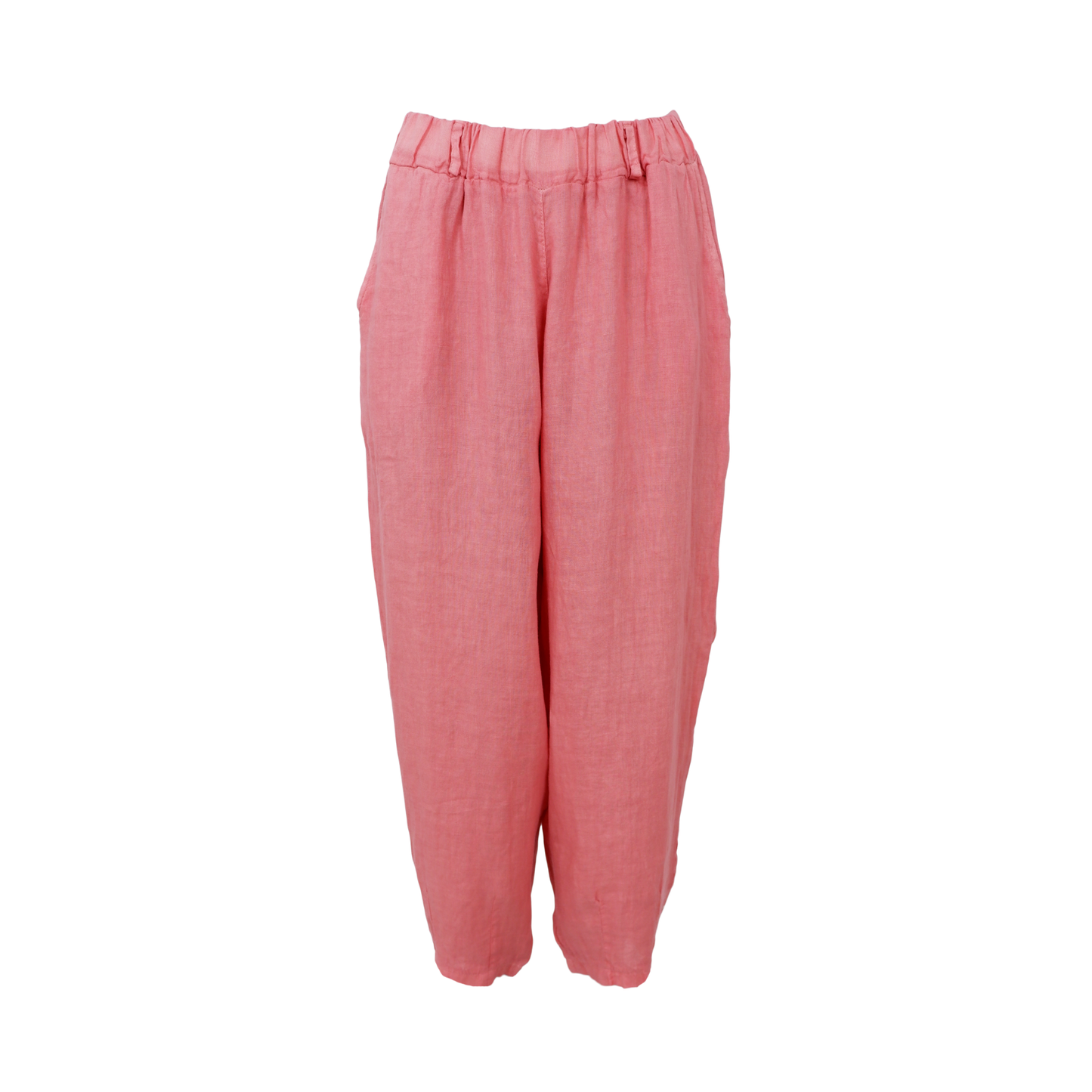 Melina Linen Trousers - Candy Rose