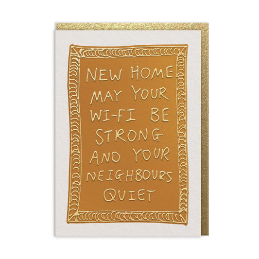 Greetings Card - Quiet Neighbours