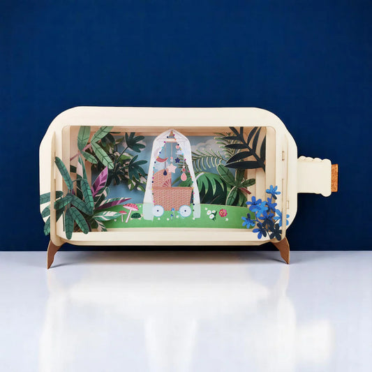 Pop Up Greetings Card - Baby in the Garden