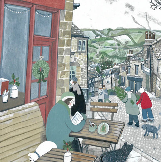 Greetings Card - Tea in Town