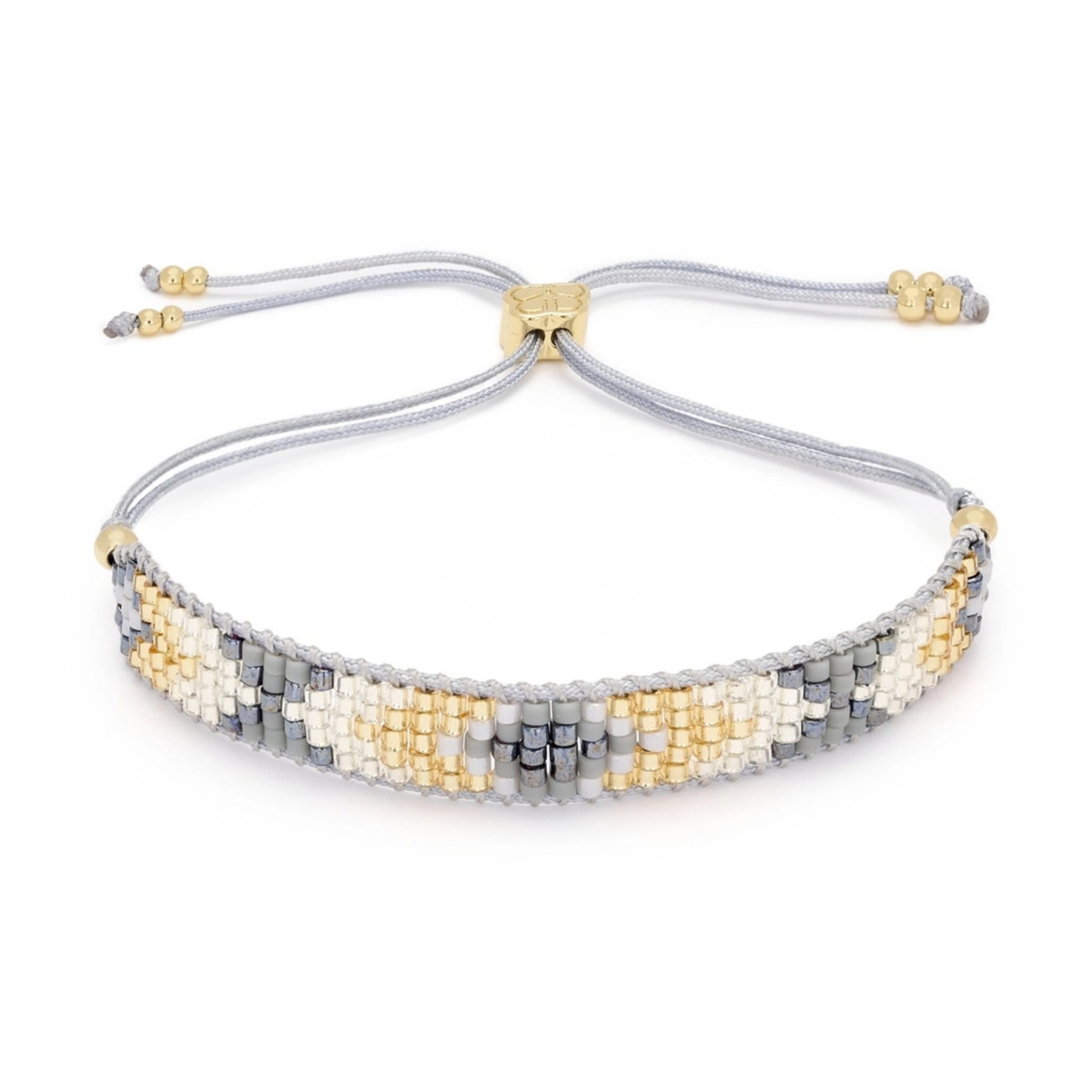 Beaded Friendship Bracelet - Grey