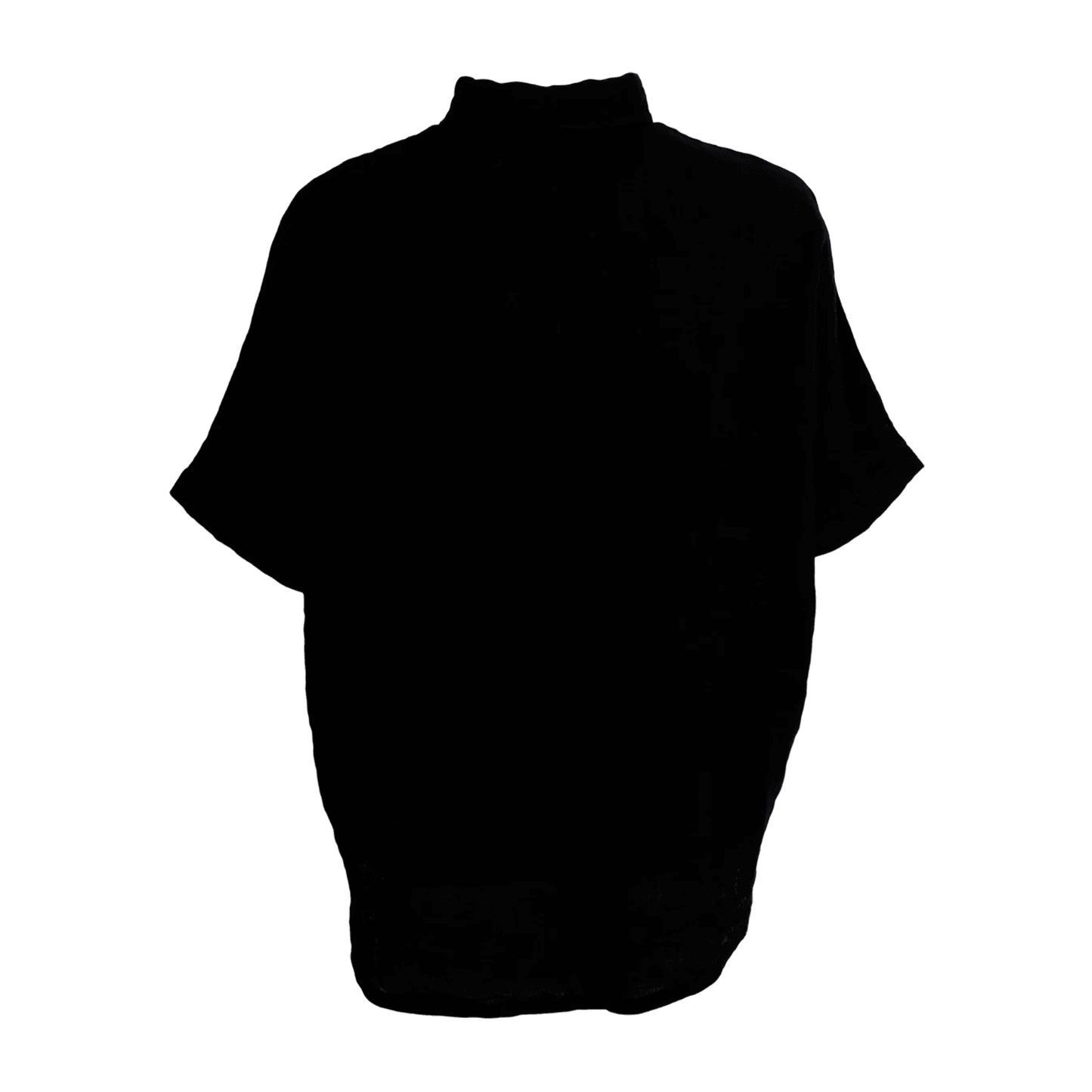 Black Colour DK Melina Linen Wing Shirt - Black