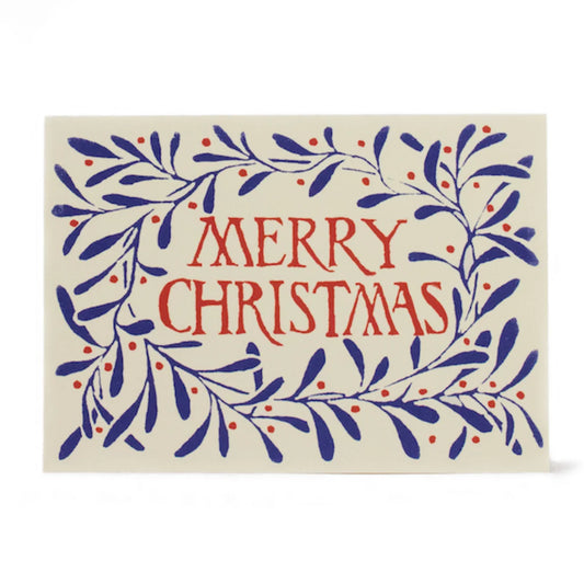 Pack of 10 Greetings Cards - Merry Christmas Wreath
