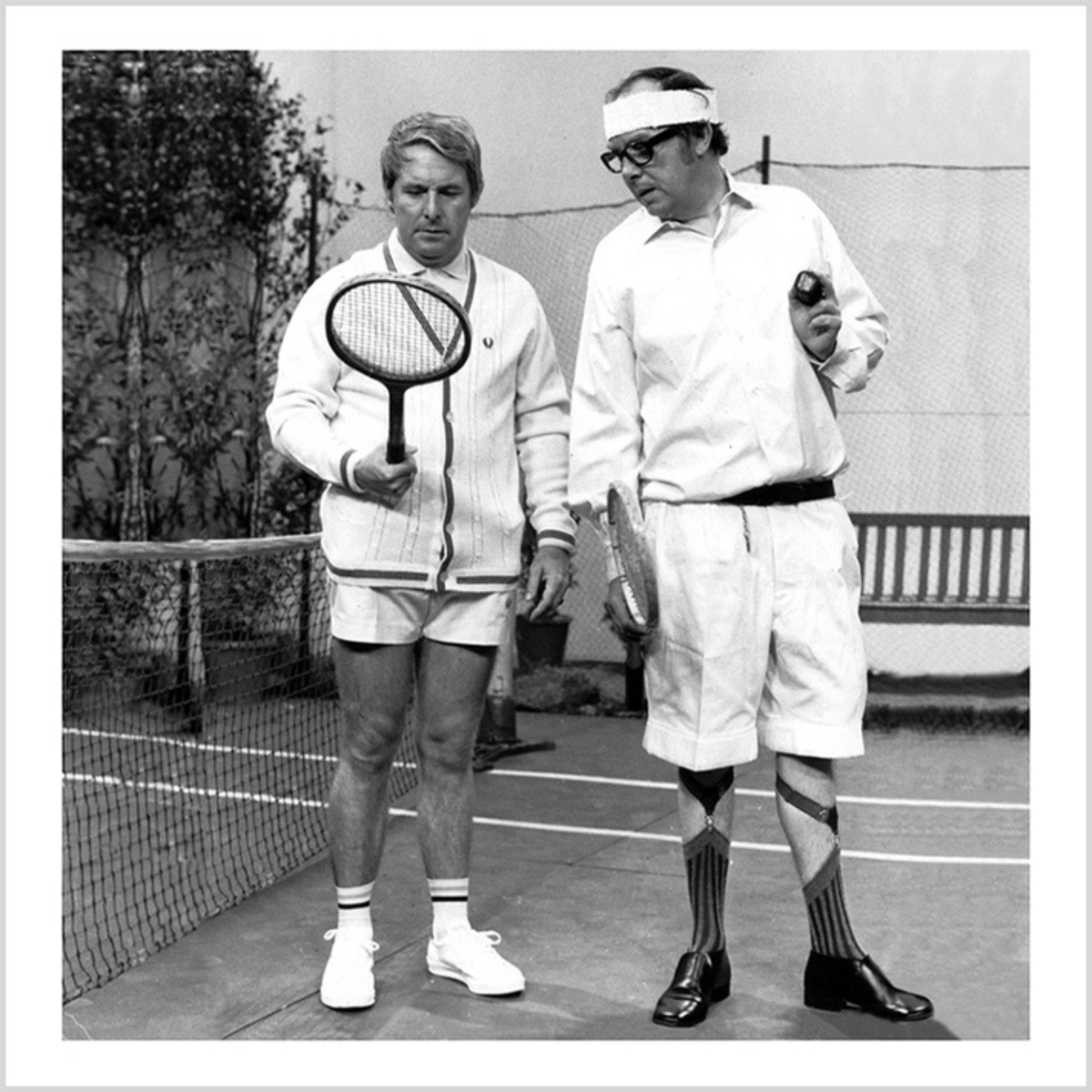 Greetings Card - Morecambe and Wise Tennis
