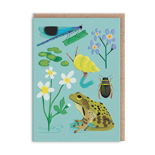 Mini Greetings Card - Pond