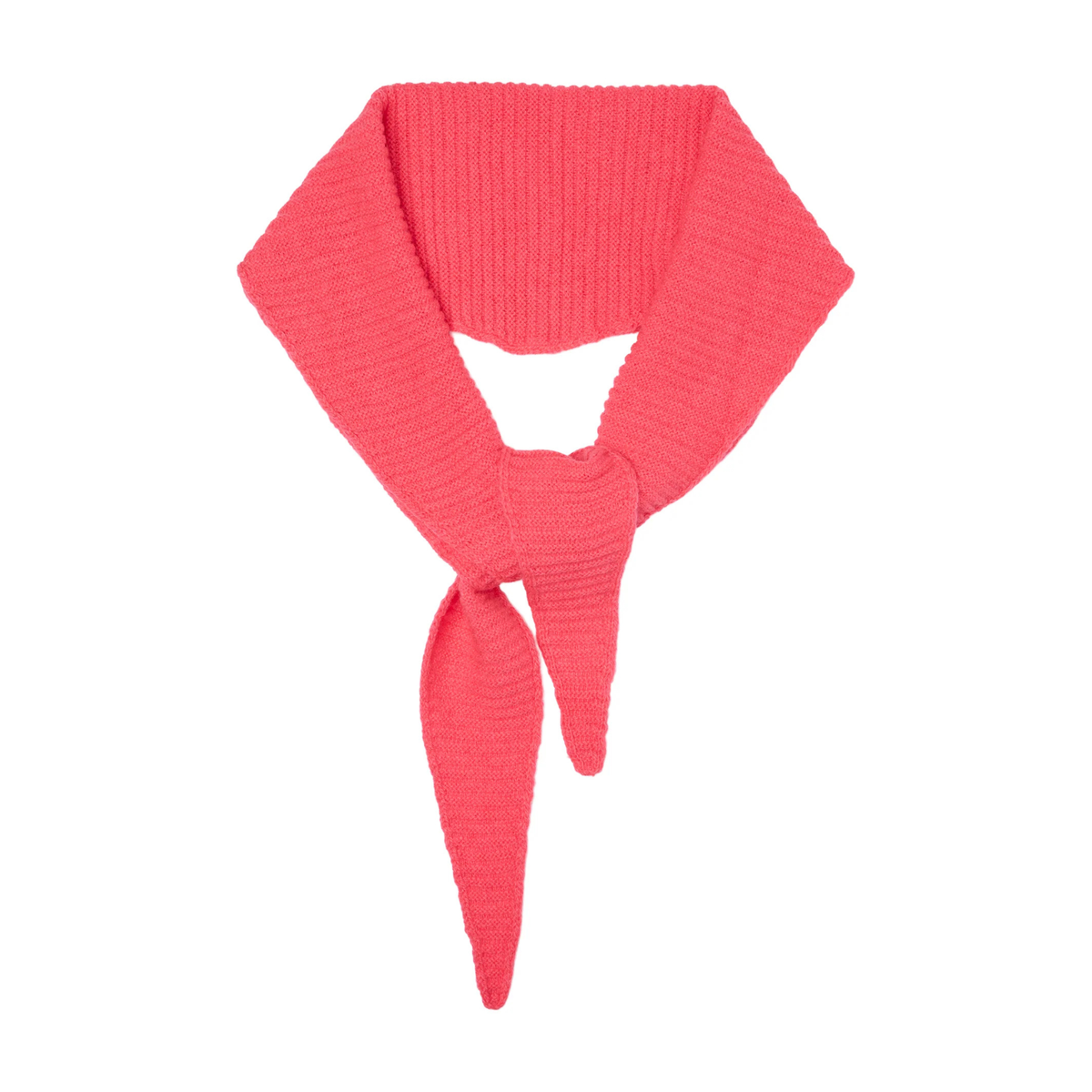Cashmere Diamond Scarf - Neon Pink