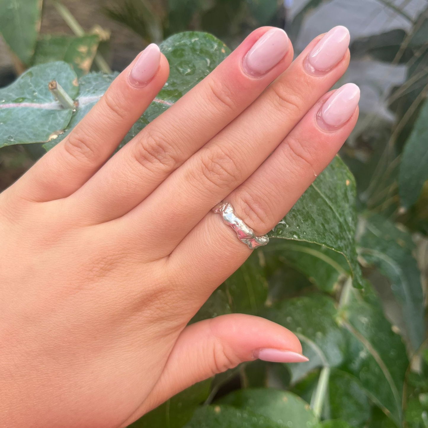 Zero-Waste Fused Eco Silver Ring - Nouveau
