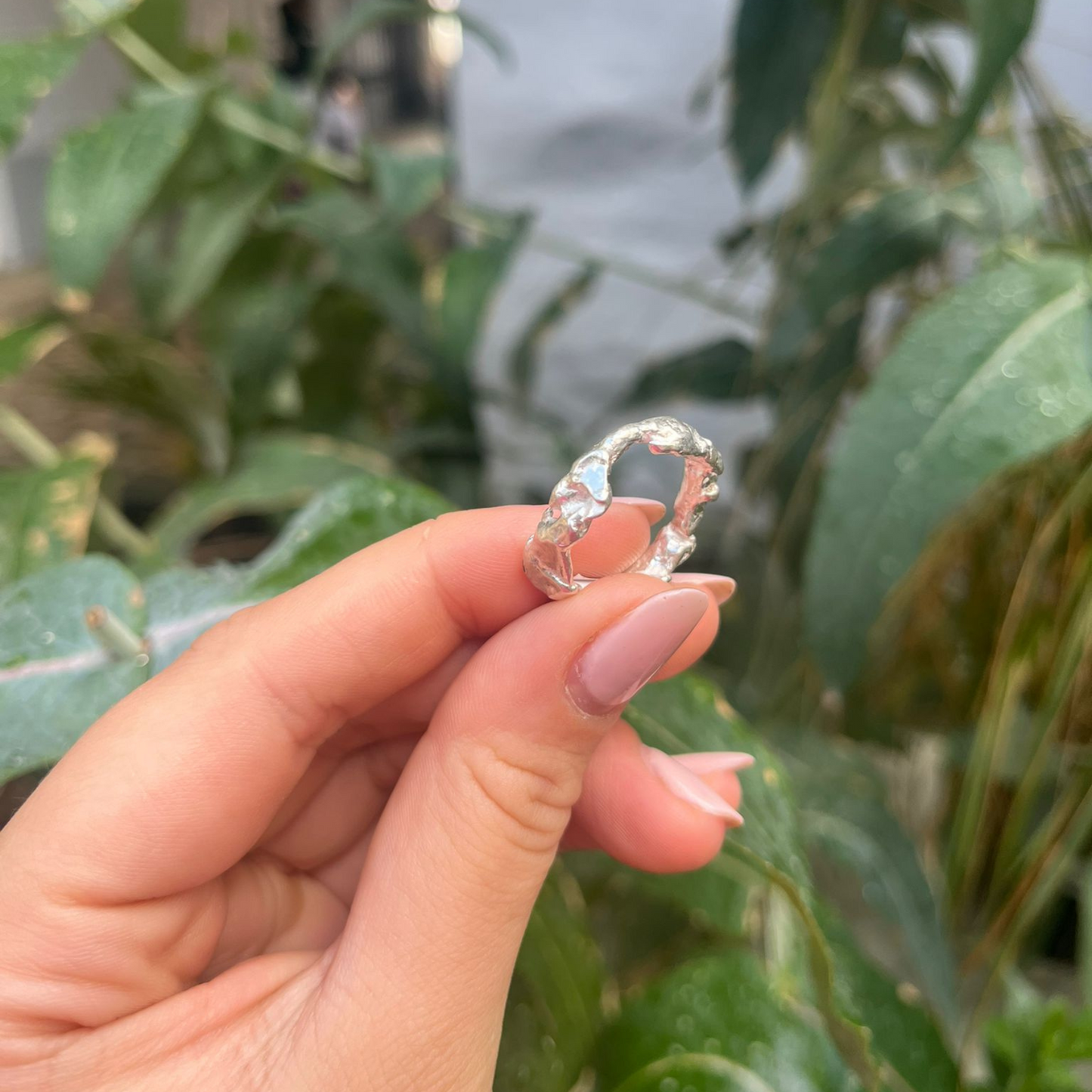 Zero-Waste Fused Eco Silver Ring - Nouveau