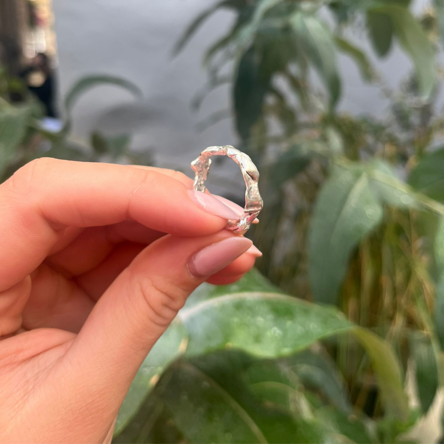 Zero-Waste Fused Eco Silver Ring - Nouveau