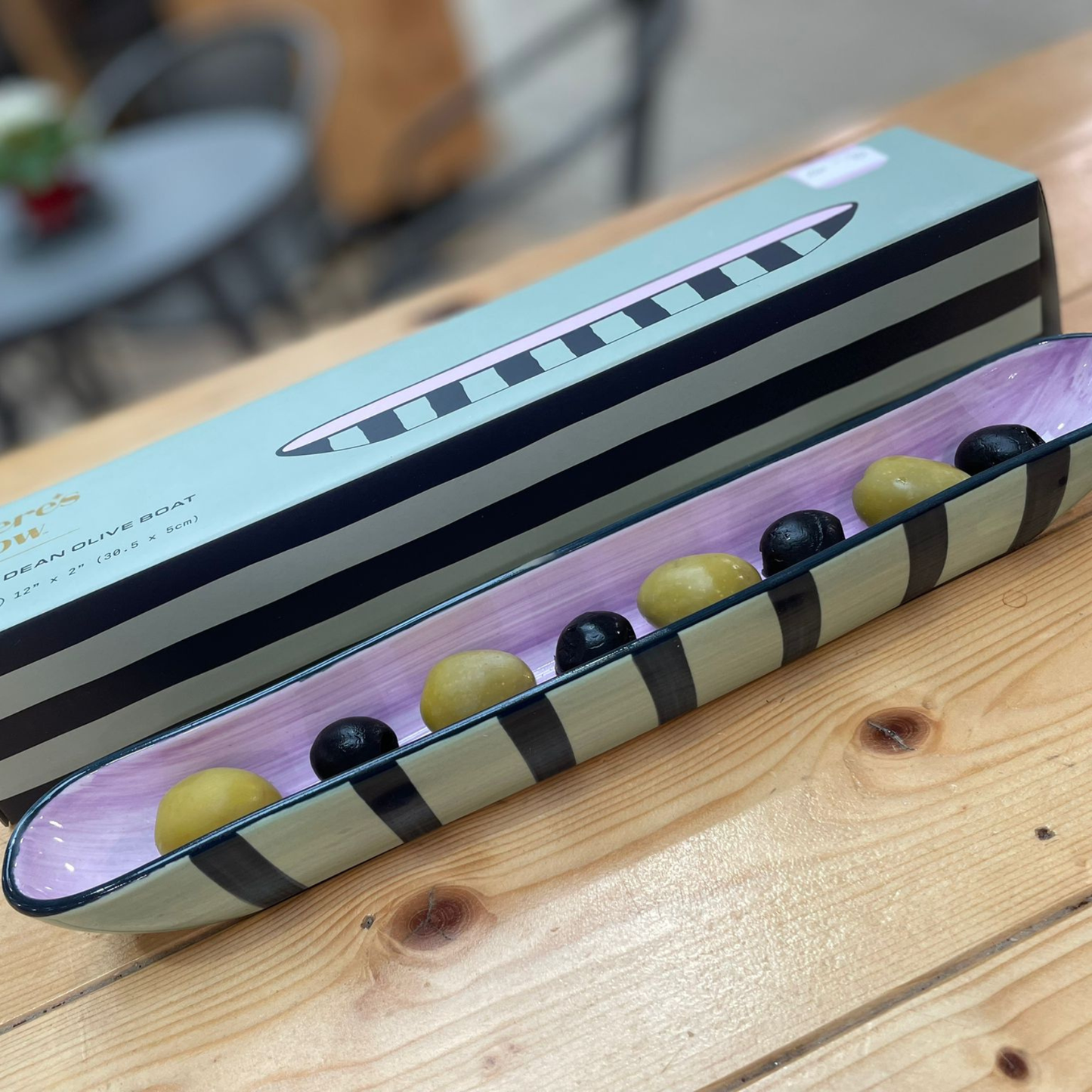 Olive Boat - Pink & Green