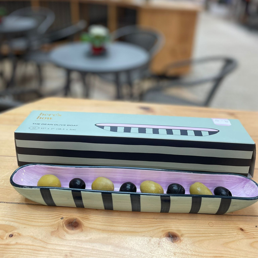 Olive Boat - Pink & Green