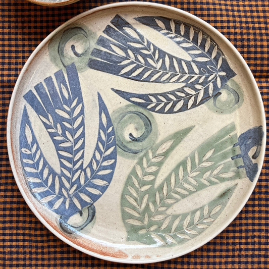 Olive Branch Bird Platter