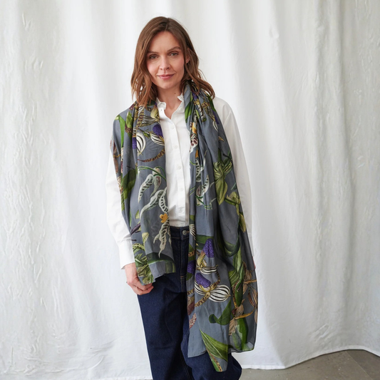 Scarf - Orchid Grey