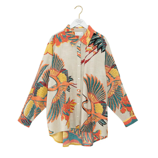 Oversized Shirt - Crane Stone