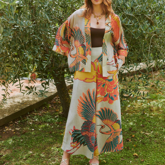 Palazzo Pants - Crane Stone