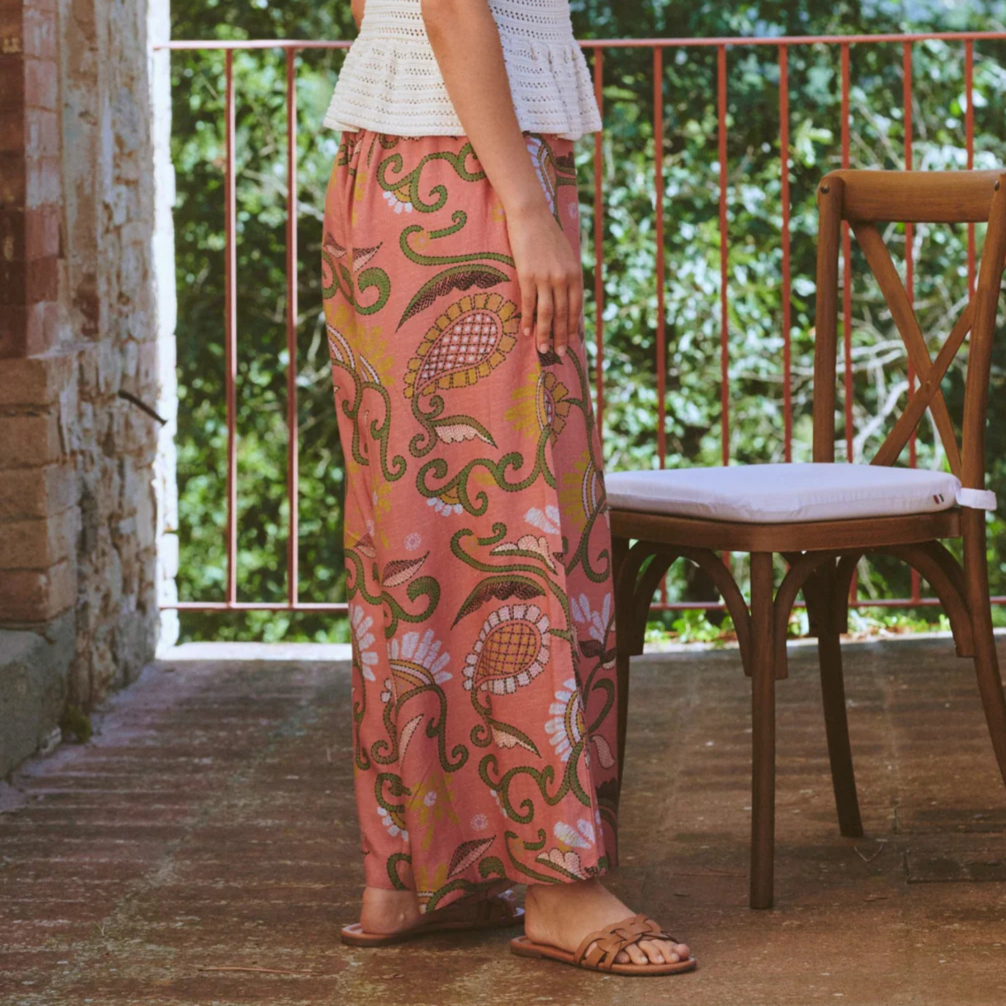 Palazzo Pants - Kantha Dusk